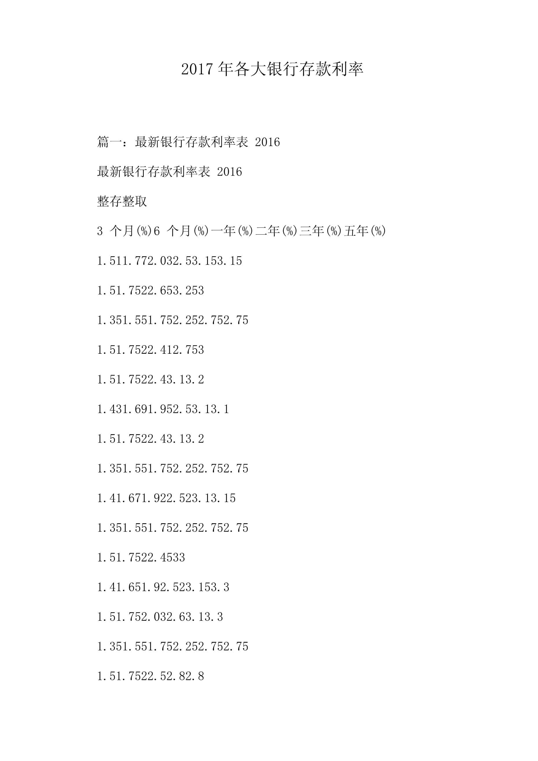 揭秘2017银行最新利率，金融变革的春风来袭